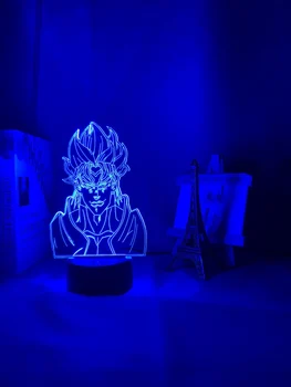 Anime JoJos Bizarné Dobrodružstvo Akryl Nočné Lampy, Spálňa Decor Ľahký Dotyk Snímača Farebné Tabuľky Led Nočné Svetlo Dio Obrázok
