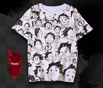 Anime Kimetsu Č Yaiba Démon Vrah T Shirt Agatsuma Zenitsu legrační tvár, Grafické Top Tees Tričko Streetwear T-shirt Mužov oblečenie
