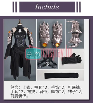 Anime! Kingdom Hearts 3 Aqua Battle Suit Čierne Sexy Lovely Jednotné Cosplay Kostým Halloween Oblečenie Pre Ženy Doprava Zadarmo
