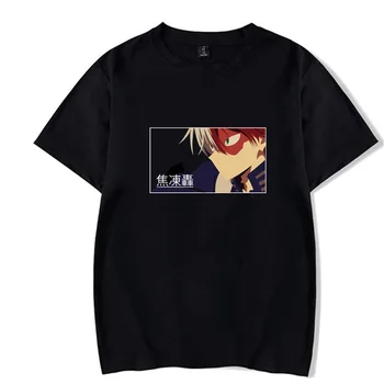 Anime Môj Hrdina Academia T-shirt Módne Okrúhlym Výstrihom, Krátky Rukáv Muž Utierky