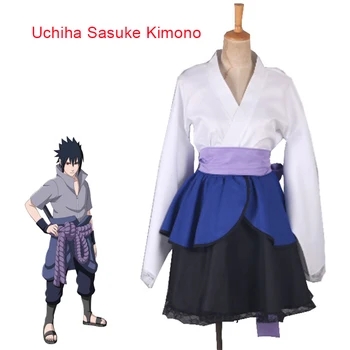 Anime Naruto Cosplay Kostým Akatsuki / Uzumaki Naruto / Uchiha Sasuke Lolita Šaty, Oblek pre Dospelých Žien Halloween Kostým C128K183