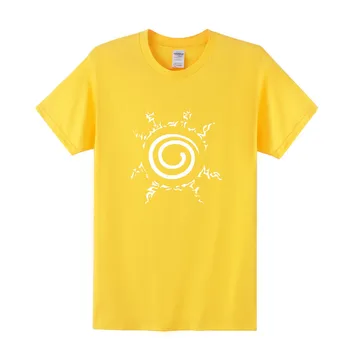 Anime Naruto Deväť Chvost Tesnenie T Shirt pánske Letné tričko Krátky Rukáv Fashion O Krk Mužov Chlapec Topy Čaj