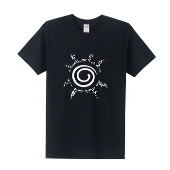 Anime Naruto Deväť Chvost Tesnenie T Shirt pánske Letné tričko Krátky Rukáv Fashion O Krk Mužov Chlapec Topy Čaj