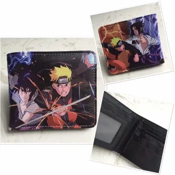 Anime Naruto Hatake Kakashi Cartoon Peňaženky Mužov Krátke Peňaženky Mincu Peňaženku, Kreditné Karty Držiteľ Vrecko Študent Peňaženky Darček