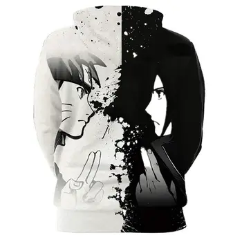 Anime Naruto Sasuke kakashi Muži Ženy hoodies 3D Tlač s Kapucňou Pulóvre Bežné Tepláky, Mikiny Módne Teens Streetwear