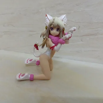 Anime Osud kaleid líniové Illyasviel von Einzbern Mačka Ver PVC Akcie Obrázok Zberateľskú Model bábiky hračky 14 cm