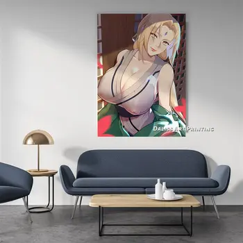 Anime Plátno sexy Tsunade naruto Dekorácie, Obrazy Plagát HD Výtlačkov Obrázkov Domov Wall Art Modulárny Obývacia Izba Rámovanie