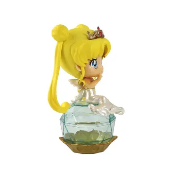Anime Q Verzia Sailor Moon Princess Pokoj Obrázok Tsukino Usagi AB PVC Akcie Obrázok Zberateľskú Model 11 cm Bábiku