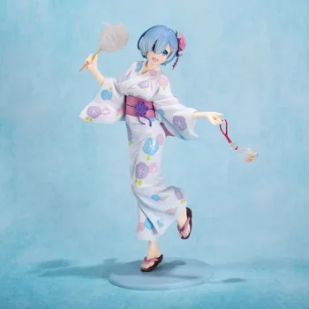 Anime Re:Život v inom svete od nuly Sexy Rem kimono Ver. PVC akcie obrázok zber model hračky pre deti, deti darček