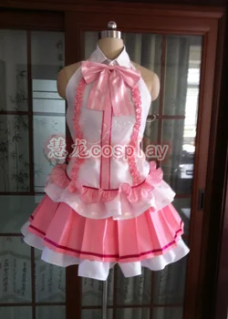 Anime SAO Sword Art Online Yuuki Asuna Idol Ver Speváčka Pink Fáze Lolita Šaty Cosplay Kostým Party Oblečenie Halloween Oblek Pre
