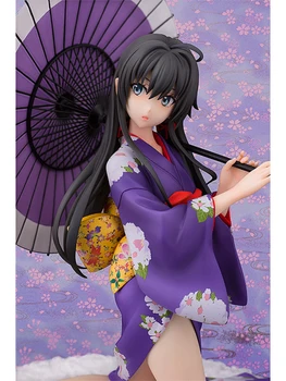 Anime Sexy Dievča Yukino Yukinoshita Kimono Ver. PVC Akcie Obrázok 18 CM Anime Obrázok Zber Model Hračky Bábika Darček