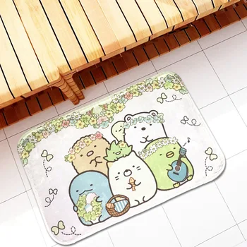 Anime Sumikko Gurashi Rohu Bio Domácnosti Non-slip Doormats Absorpcia Vody Kúpeľňa Kuchyňa Koberec Krásne kreslené Hrať Mat