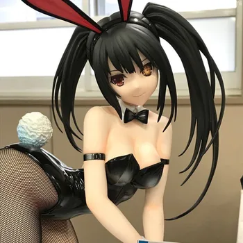 Anime Uvoľnenie B-ŠTÝL DÁTUM LIVE Tsunako Tokisaki nočná mora Bunny Ver. Sexy Dievča PVC Akcie Obrázok Zber Model Hračky 27 cm