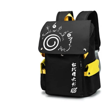 Anime Uzumaki Naruto Batoh Kapacita Cosplay Študent Sasuke Schoolbags Csual Cestovné tašky Oxford Mochila