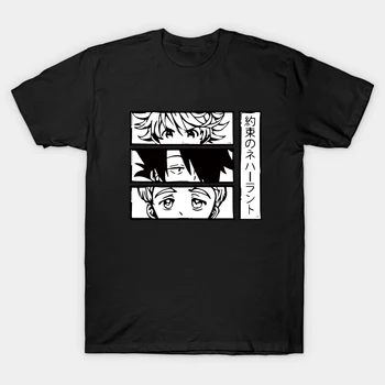 Anime Zasľúbenej krajiny nekrajiny pánske Tričko Emma Manga Norman Ray Anime T-Tričko Unisex