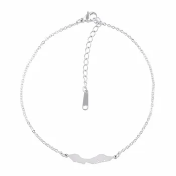 Anniyo 21 cm + 4cm / Curacao Mapu Anklet pre Ženy, Dievčatá Ankleband Šperky z Nerezovej Ocele Darčeky #047521