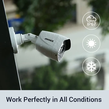 ANNKE 4pcs 1080p Bezpečnostné Kamery s 24/7 Plné Farby pre Nočné Videnie pre DVR CCTV Kamerové Systémy Outdoor Indoor Kamera Auta