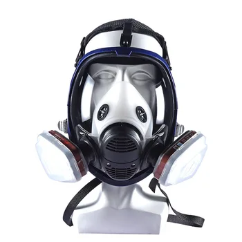 Anti-fog Plynová Maska, Respirátor s Filtrom Široko Používané Pre Ekologické Plyn Farba Spary Kyseliny Prachu Pesticídov na Ochranu Chemické masky