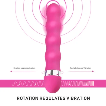 Análne Korálky G-Spot Vibrátor pre Ženy Análny Plug Riti Masér Stimulátor Klitorisu Výkonný Vibrátor, Dildo Dospelých sexuálnu Hračku pre Ženy