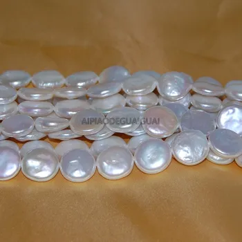 APDGG Skutočné Prírodné 12-13mm biely páv black mince white pearl pramene voľné korálky ženy lady šperky urob si sám
