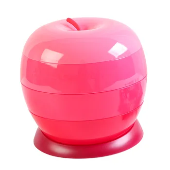 Apple Dizajn Rotačné Úložný Box Snack Candy Box Šperky Organizátor Kozmetické Pevné Ovocie Úložný Box Box Plastový Zásobník