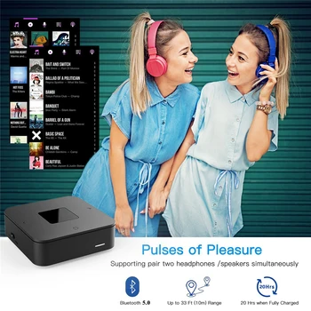 Aptx NÍZKU LATENCIU Optický Audio Bluetooth 5.0 Vysielač, Prijímač Bezdrôtovej 3,5 mm RCA Audio Adaptér TV PC Reproduktorov Hudba Adaptér