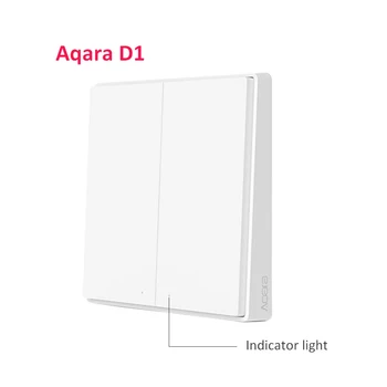 Aqara D1 Vypínač Zigbee Smart Č Zapojenie Osvetlenia, Spínače, Diaľkové Ovládanie Jednoduché Dvojité Bezdrôtové Tlačidlo Práce Pre Mi Apple Homekit