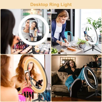 Arc Prenosné LED Prsteň Svetla s Statív Držiaka Telefónu Adaptér Bluetooth Diaľkové ovládanie pre Live, studio Photography Selfie