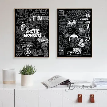 Arctic Monkeys Hudobná Skupina Citácie Plagáty A Vytlačí Plátno Na Maľovanie Obrázkov Na Stenu Abstraktné Dekoratívne Domova Cuadros