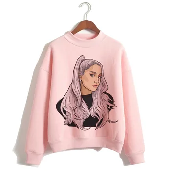 Ariana Grande Fanúšikov Mikina Oblečenie 7 Krúžky Žien 2019 Hoodies Nadrozmerné Streetwear Kapucňou Žena Tlačené Kapota Highstreet 2019