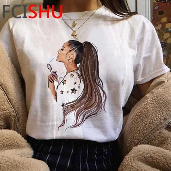 Ariana Grande Ďakujem,next Tričko Ženy Dropshipping Legrační Karikatúra Tričko Estetické 7 Krúžky T-shirt Hip Hop Top Tees Žena