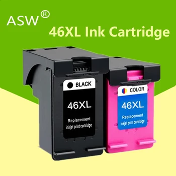 ASW 46XL Atramentových zásobníkov 46 XL kompatibilný Pre hp46 46 DeskJet 2520hc 2020hc 2025hc 2029 2529 4729 Tlačiareň
