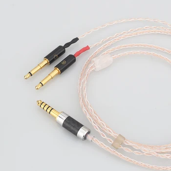 Audiocrast 4.4 mm Vyvážené Konektor na 2x2.5MM 8cores Slúchadlá, Kábel Audio Upgrade Kábel Pre OPPO PM01 PM02