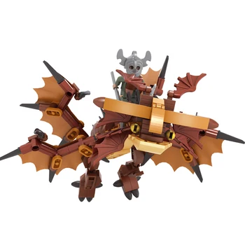 Ausini Dragon Knight Stavebné Bloky Stavby Mesta Hračky pre Deti Bojovník Údaje Tehly Dragon Tréner Tvorca Deti Hračka