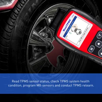 Autel MaxiTPMS TS508K monitorovanie tlaku v pneumatikách Tlak vzduchu v Pneumatikách Diagnostické Služby Nástroj, Zameniteľné ventily s S 4 Ks 315MHz MX-Sensor&433MHz