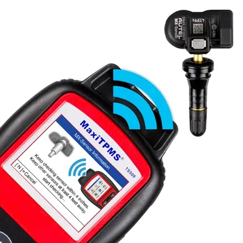 Autel MaxiTPMS TS508K monitorovanie tlaku v pneumatikách Tlak vzduchu v Pneumatikách Diagnostické Služby Nástroj, Zameniteľné ventily s S 4 Ks 315MHz MX-Sensor&433MHz