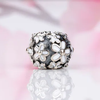 Autentické 925 Sterling Silver Korálky New Spring Flower Tvorivé Daisy Korálky Fit Pôvodné Pandora Náramok Pre Ženy Diy Šperky