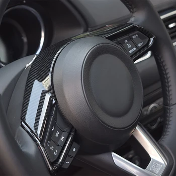 Auto ABS Interiér Volant Tlačidlo Krytu Vnútorné Trim pre Mazda CX5 2018 Sequin Vyzdobiť Auto-Styling
