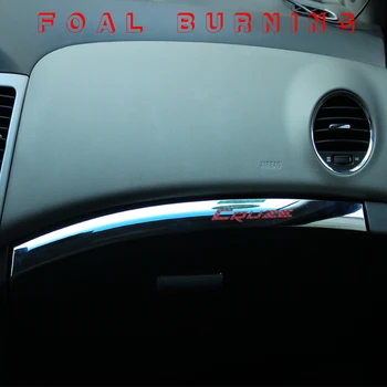 Auto Chrome Rukavice Box Dekorácie Výbava Glovebox Kryt Nálepka pre Chevrolet Cruze LHD 2009 - Sedan Hatchback