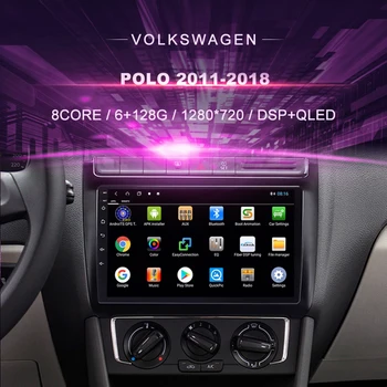 Auto DVD Pre Volkswagen Polo(2011-2018) Auto Rádio Multimediálny Prehrávač Videa Navigácie GPS Android 10.0 double din