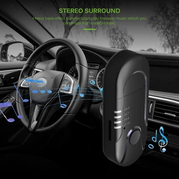 Auto Elektronika USB Bluetooth Prijímač FM Powered AUX Audio Prehrávač TF Karty Music Adaptér Prijímač Hands-Free Hovoru