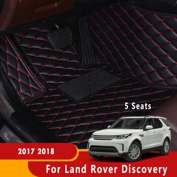 Auto Interiérové Doplnky Kožené Chrániť Koberce Koberce Auto Podlahové Rohože Na Land Rover Discovery 5 Sedadiel 2017 2018