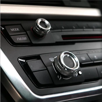 Auto Klimatizácia Zvuk Gombík Kryty Dekorácie Pre BMW 1 2 3 4 5 7 Série X1 X5 X6 F30 F10 F15 F16 F07 F01 E70 E71 Príslušenstvo