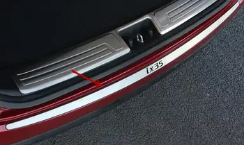 Auto-kryty z nehrdzavejúcej ocele Vonkajšie Zadný nárazník Chránič Prahu 1PCS vhodné na obdobie 2010-Hyundai IX35