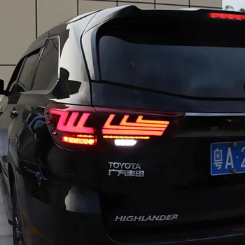 Auto LED zadné svetlá, Zadné Hmlové Svetlá Pre Toyota Highlander 2016 2017 2018 zadné Svetlo Späť Žiarovka Brzdového Svetla Reflektor