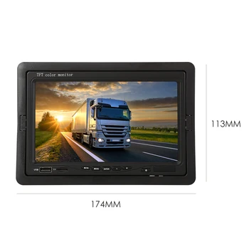 Auto Monitor, Video Prehrávač, 7-palcový TFT LCD Displej na Zadnej strane parkovacia Kamera DVD Auto Vozidla Accessaries Dodávky Dielov
