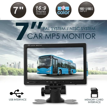 Auto Monitor, Video Prehrávač, 7-palcový TFT LCD Displej na Zadnej strane parkovacia Kamera DVD Auto Vozidla Accessaries Dodávky Dielov