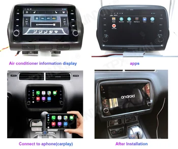 Auto Multimediálny Prehrávač Pre Android Chevrolet Camaro 2010 2011 2012 2013 Rádio Príslušenstvo Carplay Mapy GPS Navigácie