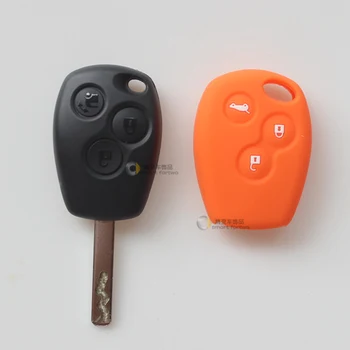 Auto na Diaľkové Ovládanie Príslušenstvo Keychain Alarm Rovno Krúžok na Logo Kryt Farba Silikónové Tlačidlo Prípade Smart 453 Fortwo Forfour