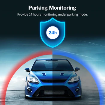 Auto Napájací Kábel 12V/24V Príkon 5 V/2,5 A Výstup pre Pomlčka Cam Reaview Zrkadlo DVR ( Pre Deelife X4 X10 ) 24 Hodín Parkovanie Monitorovanie
